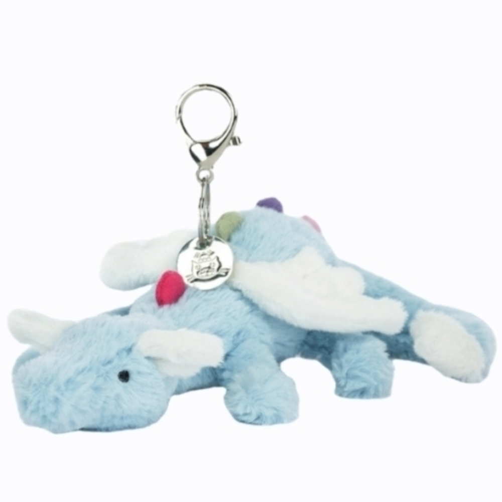 Jellycat Sky Dragon Bag Charm 4.7x3.1x8.7" Soft & Plush BNWT Authentic